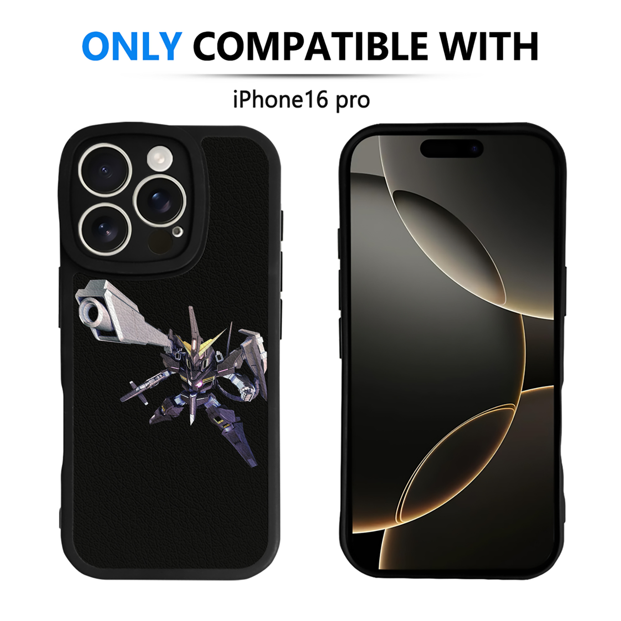 （画像用） 機動戦士ガンダム Mobile Suit Gundam 【iPhone 16シリーズ対応】シリコンスマホケース（レザー調） 材質：シリコン